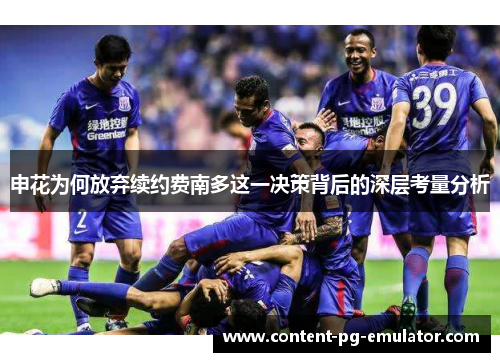 申花为何放弃续约费南多这一决策背后的深层考量分析